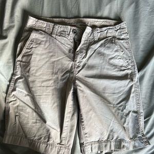 American eagle khaki shorts grey 30 waist